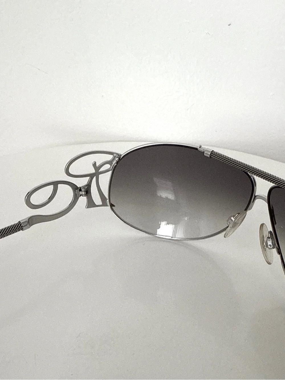 ROBERTO CAVALLI Beid 850S E98 Silver Womens Aviator Gradient Sunglasses 70-8-115
